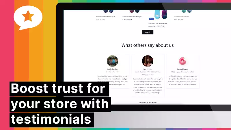 Screenshot of Testimonials on Metaobjects (Shopify app)